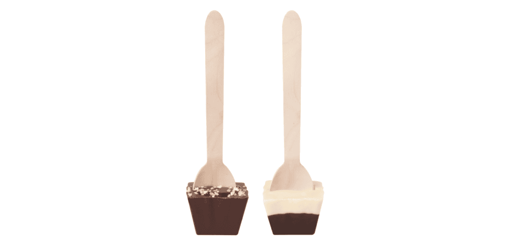 Two hot chocolate stirrers