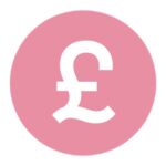 Pink icon with pound symbol