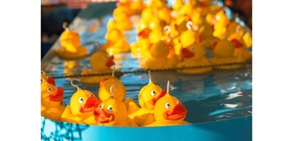 Yellow rubber ducks
