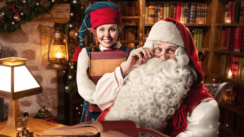 Santa and his elf