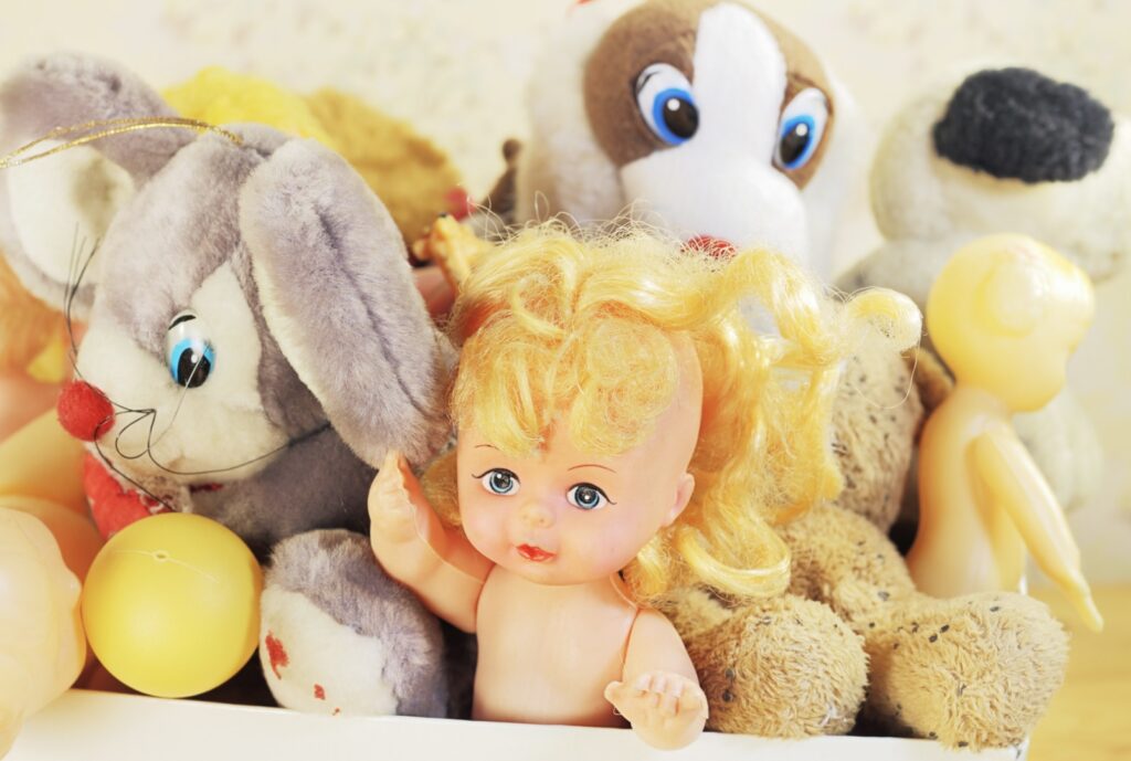 A selection of old toys