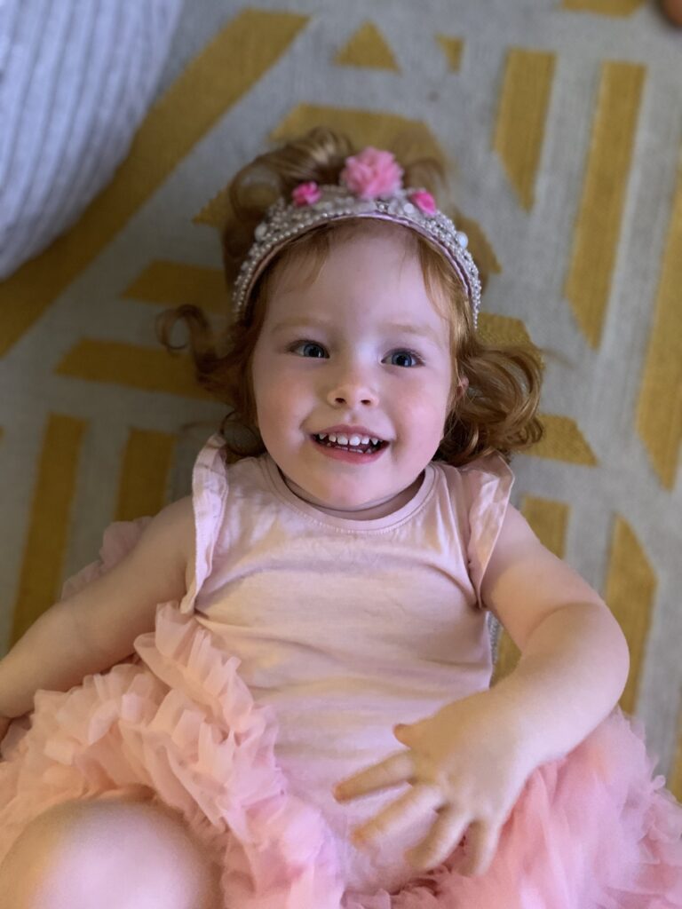 Lily in her fairy crown