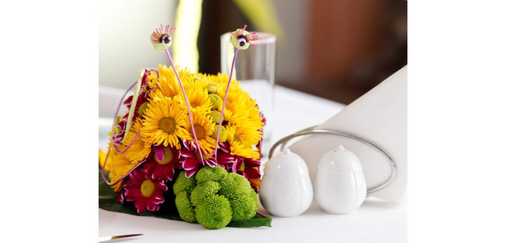Flower table centrepiece