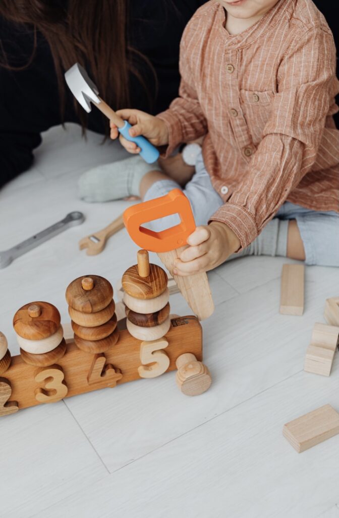 Wooden tools for children