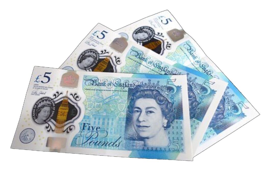 Five pound notes