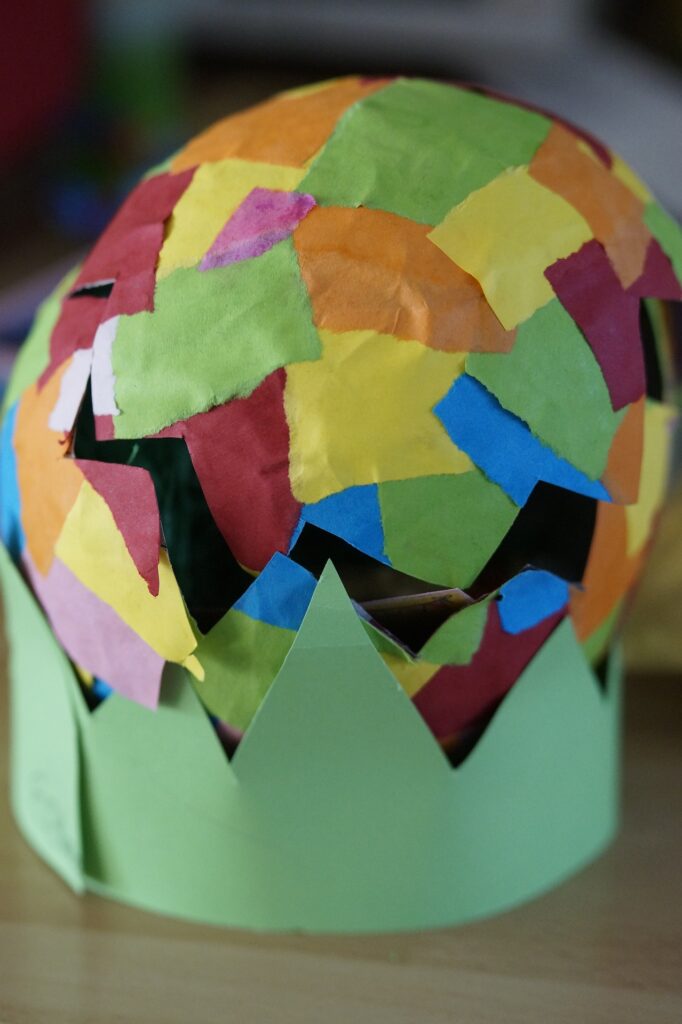 Papier mache egg - Easter celebrations and traditions for kids