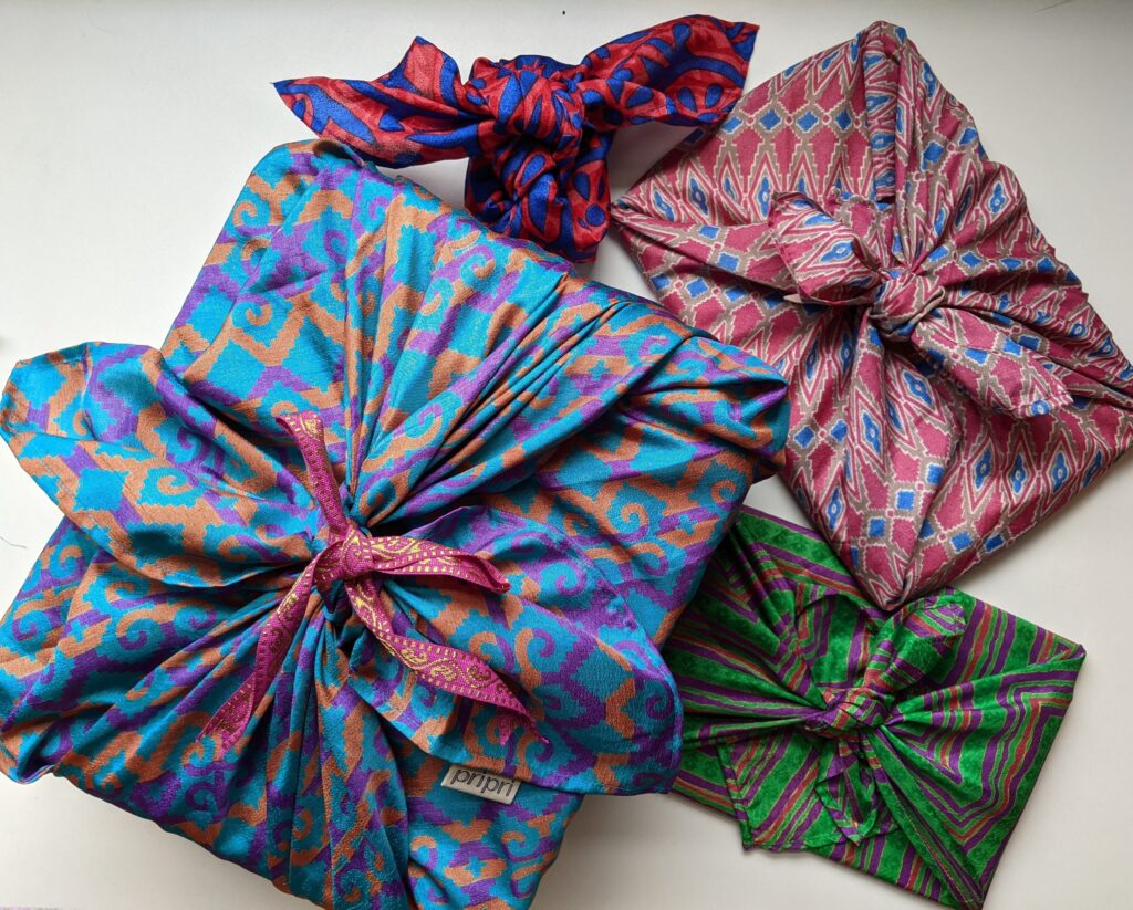 Fabric wrapped presents