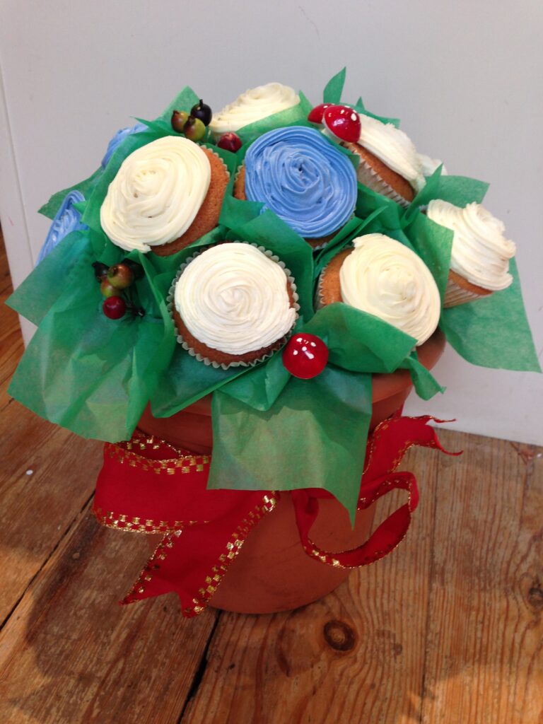 Flower cupcakes