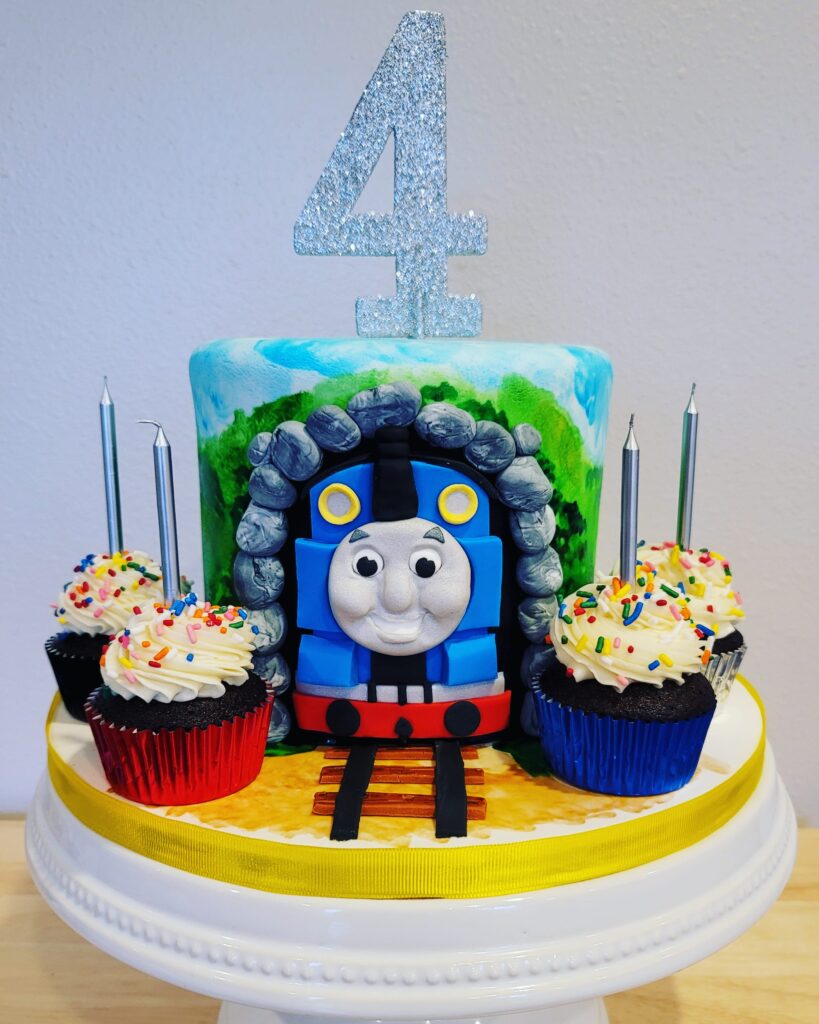 Thomas the tank engine cake