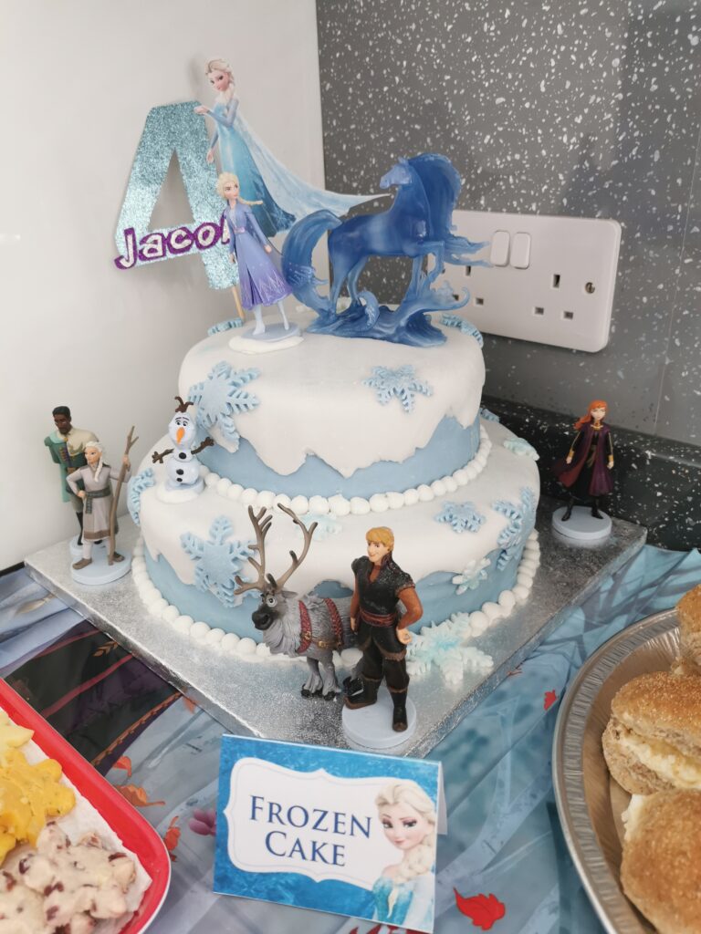 Frozen themed cake