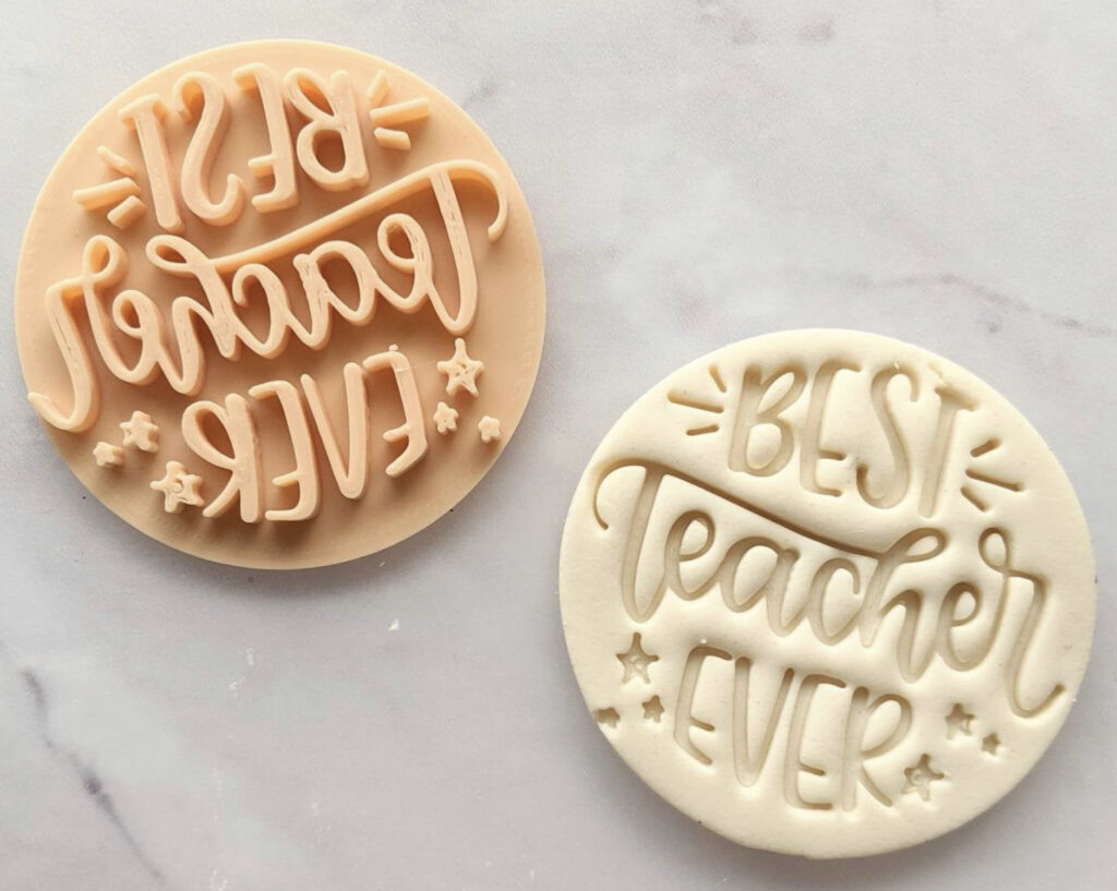 Cookie embossed template - thank you teachers