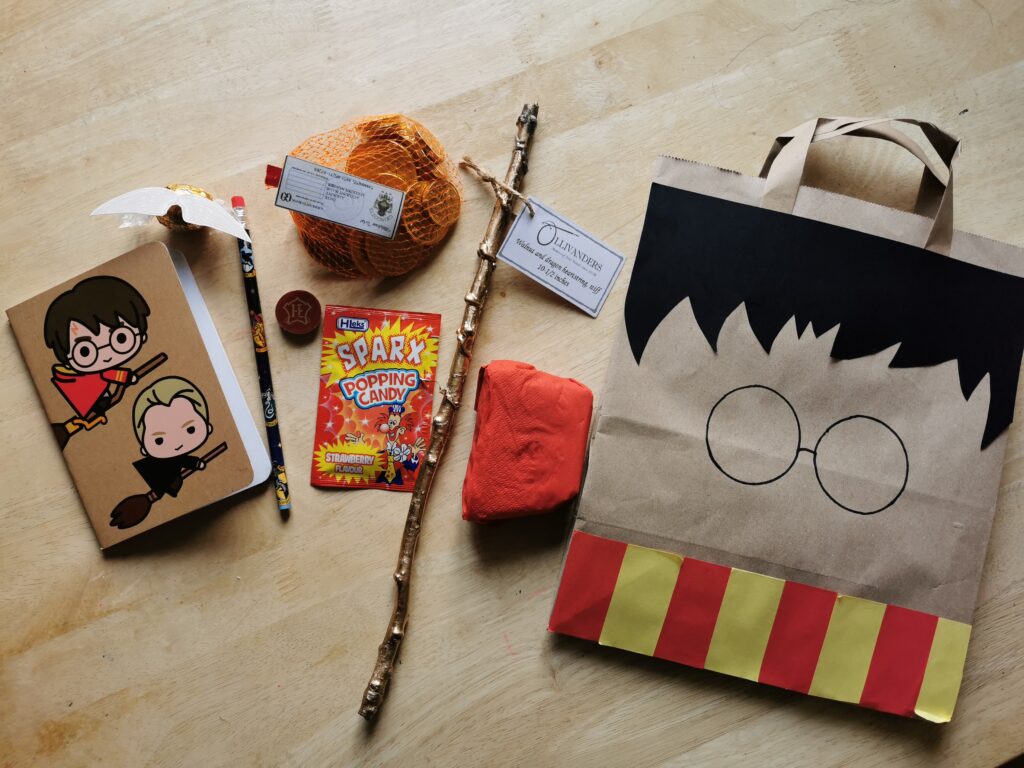 Harry Potter party bag and party bag fillers