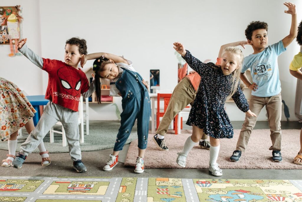 Kids in a dance class