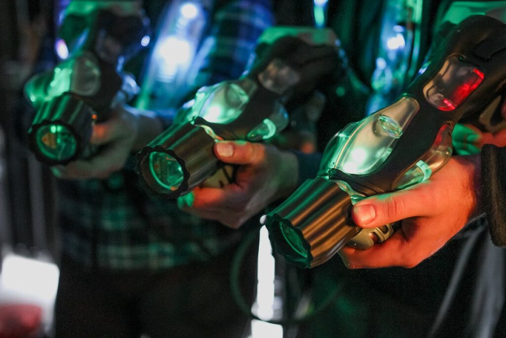 Laser tag guns