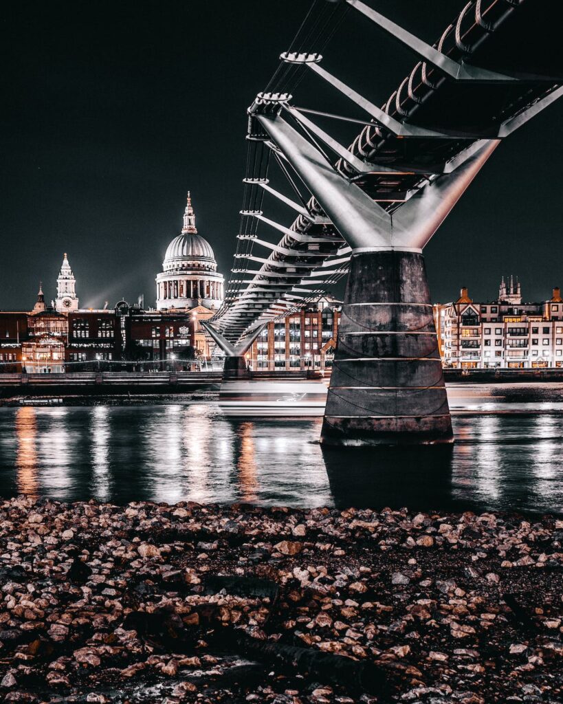 London at night