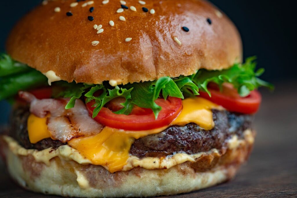 A hamburger