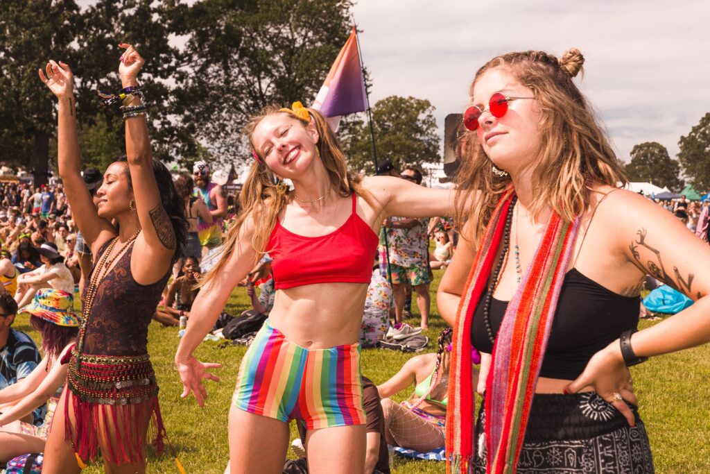 Girls at a festival - teenage birthday party ideas