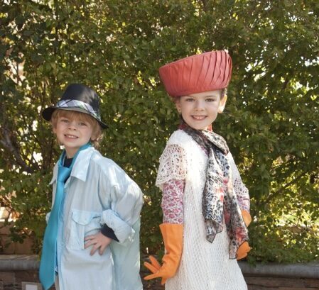 Children in costumes