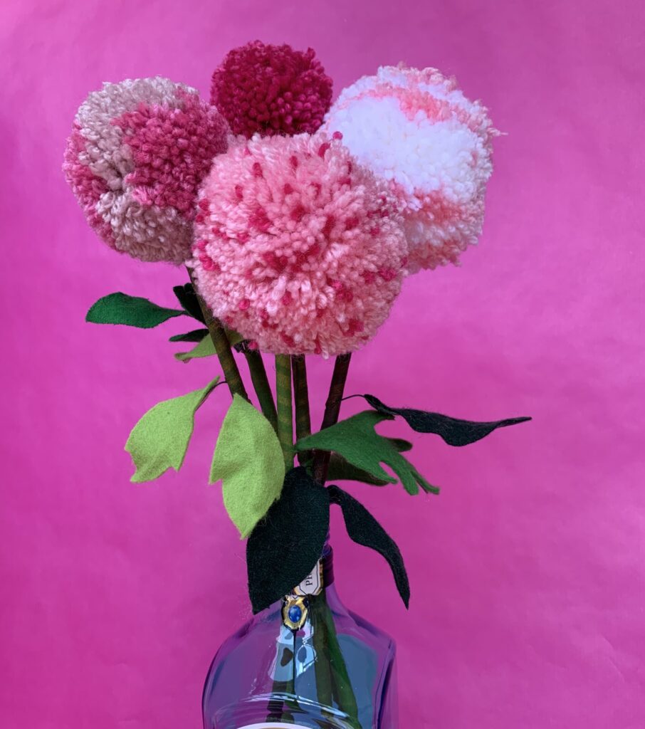 Pom-pom flowers