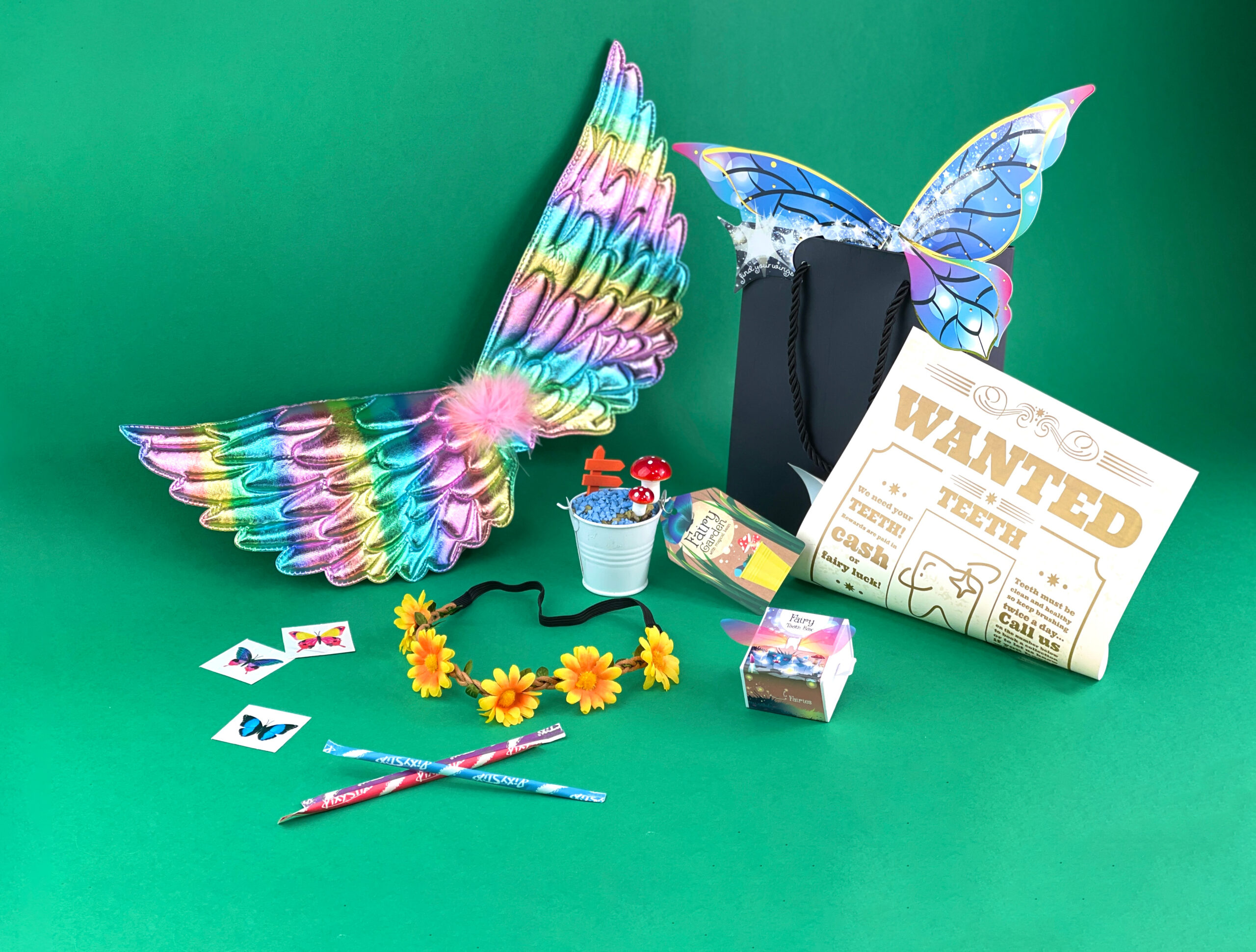 Butterfly themed party bag - ready made party bags - bags wonder full