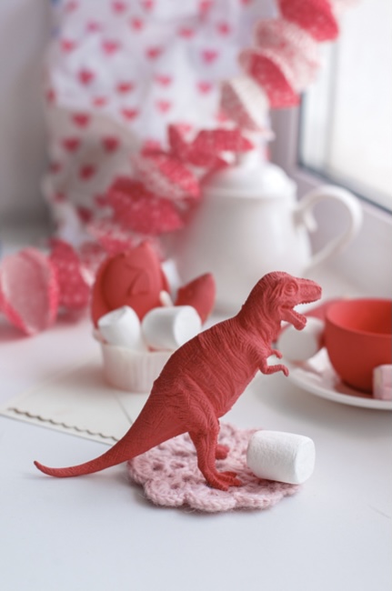 Dinosaur on table