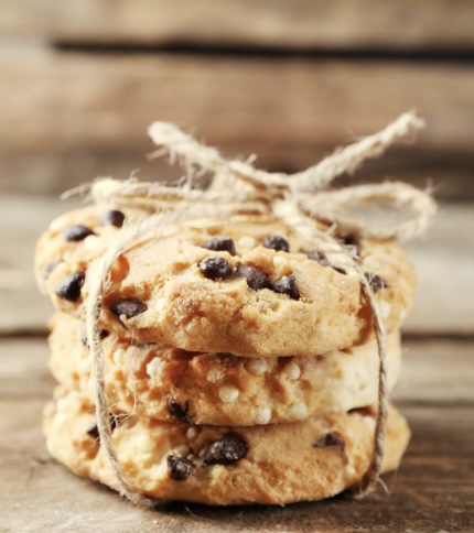 Pile of homemade cookies
