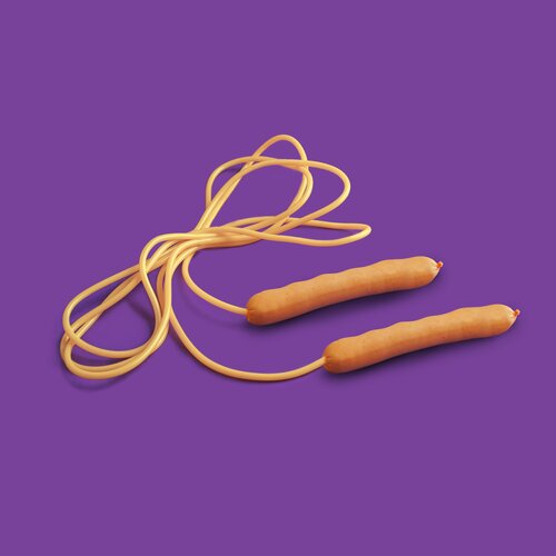 Orange skipping rope
