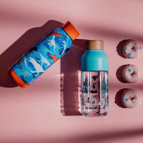 Two re-useable water bottles