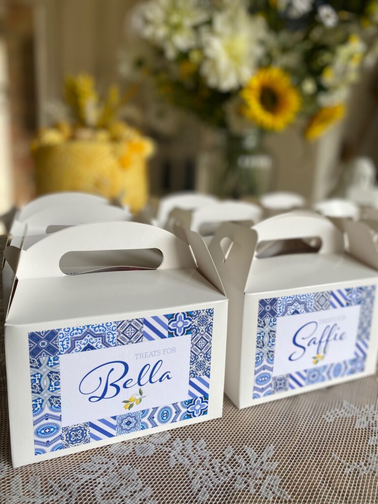 Personalised snack boxes - Sleepylily - Sleepover birthday parties for kids