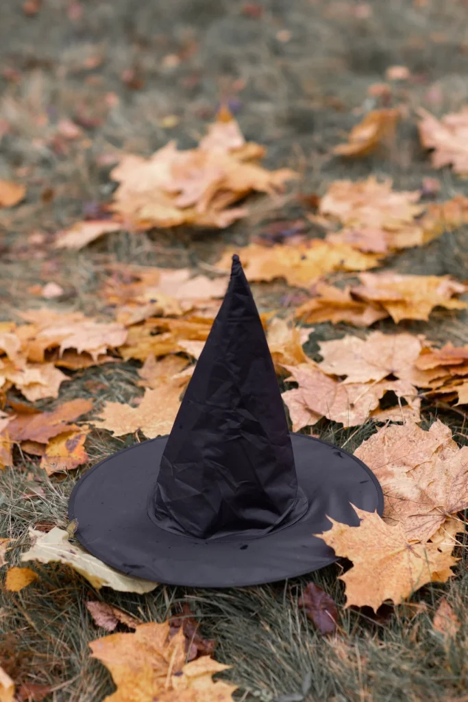 Witches hat sat on the ground