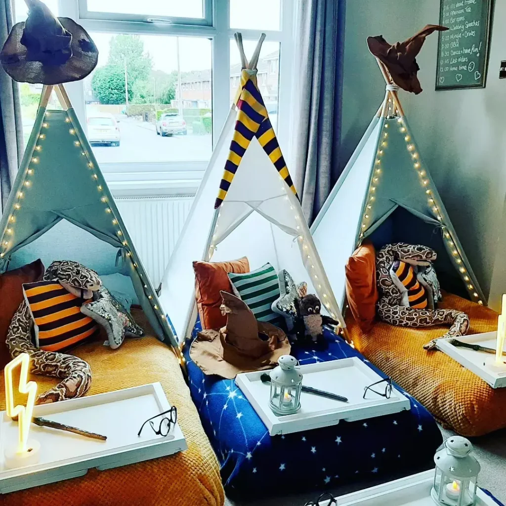 Harry Potter inspired teepees by party scape parties