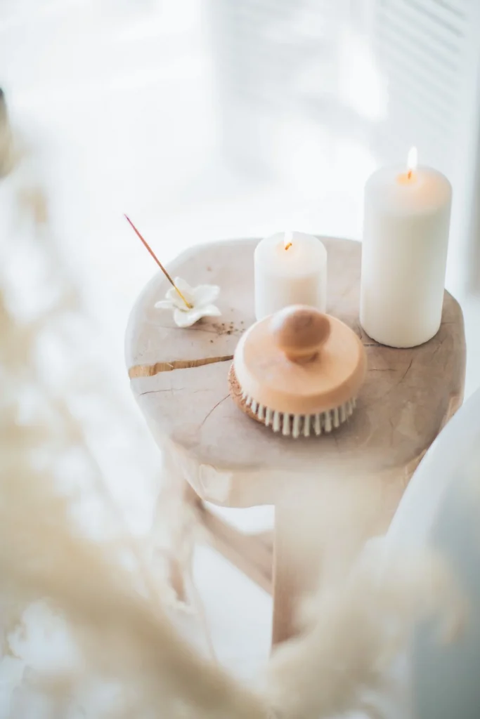Candles at a spa